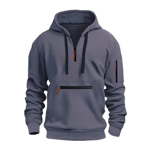 Men's Casual Multi-pocket Loose Sports Hoodie