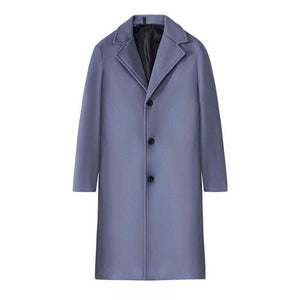 Men's British Style Slim Long Trench Coat