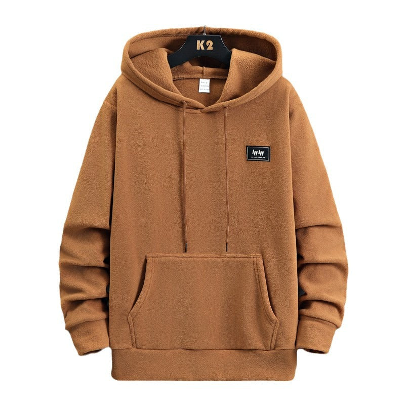 MEN'S HOODED FLEECE AUTUMN AND WINTER LOOSE HOODIE