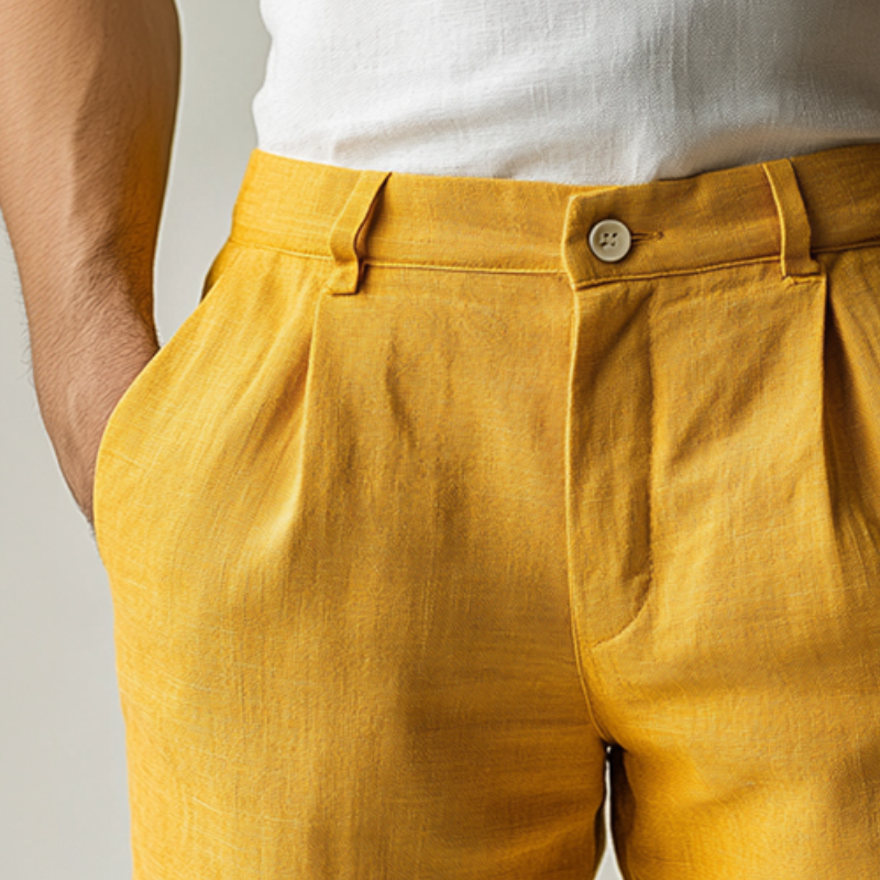 Lässige Retro-Shorts aus Leinen für Herren