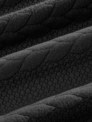 CASUAL HERREN JACQUARD KRAGEN HOODIE HERREN CASUAL HALB REISSVERSCHLUSS LOSE TOP