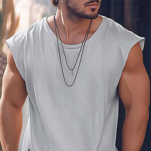 Bequemes, hautfreundliches, gepolstertes Tanktop für den Sommer für Herren