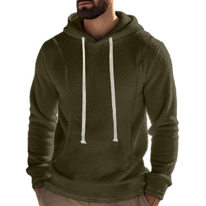 Lässiger Outdoor-Hoodie aus Polarfleece für Herren mit langen Ärmeln