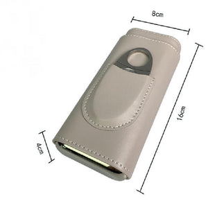 Tragbare feuchtigkeitsspendende Aufbewahrungstasche aus Leder für Zigarren für Herren