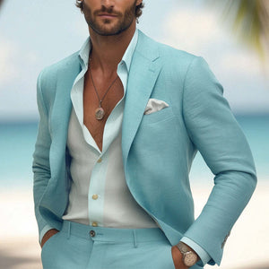 Men's Comfortable Cotton And Linen Blazer