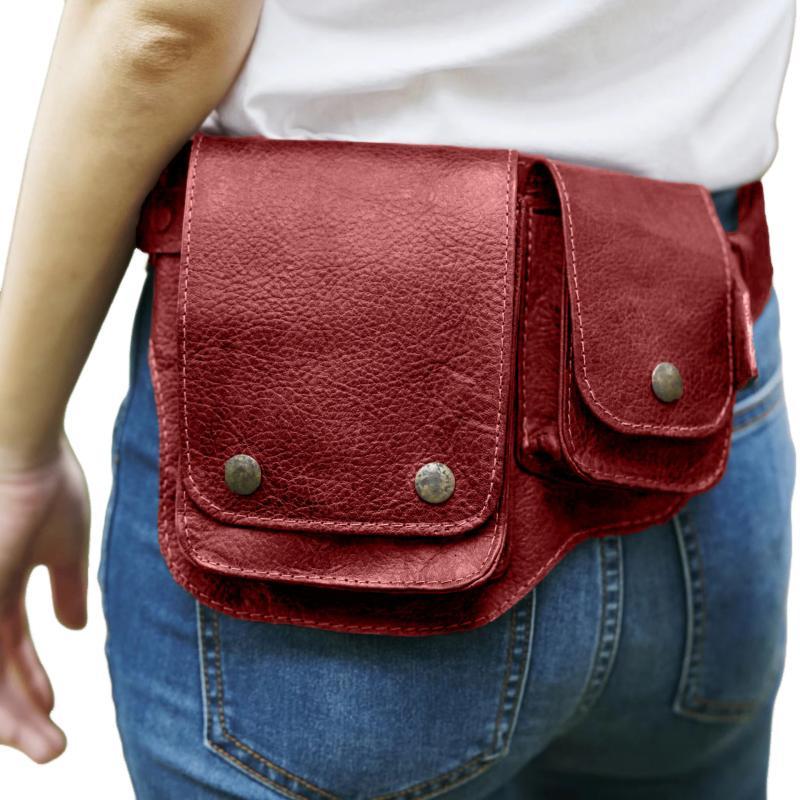 Klassische Vintage-Umhängetasche aus verstellbarem PU-Leder