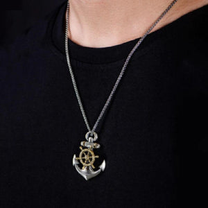 Vintage Casual Anchor Hip Hop Necklace