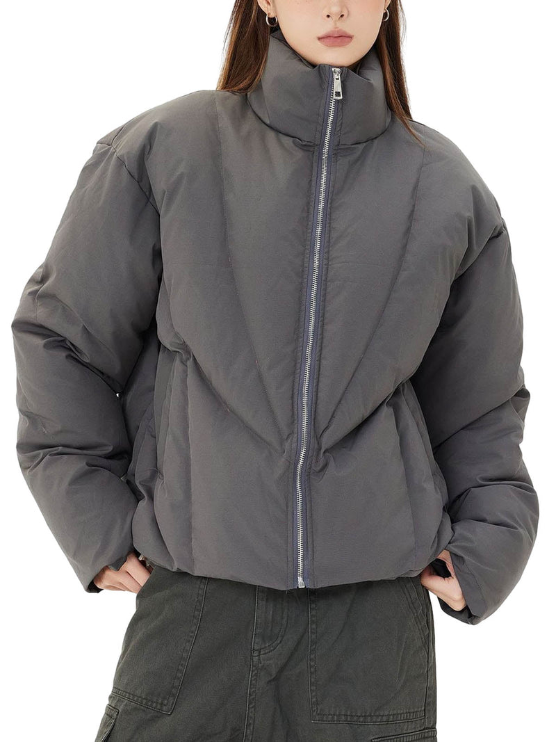 Classic Stand Collar Puffer Jacket