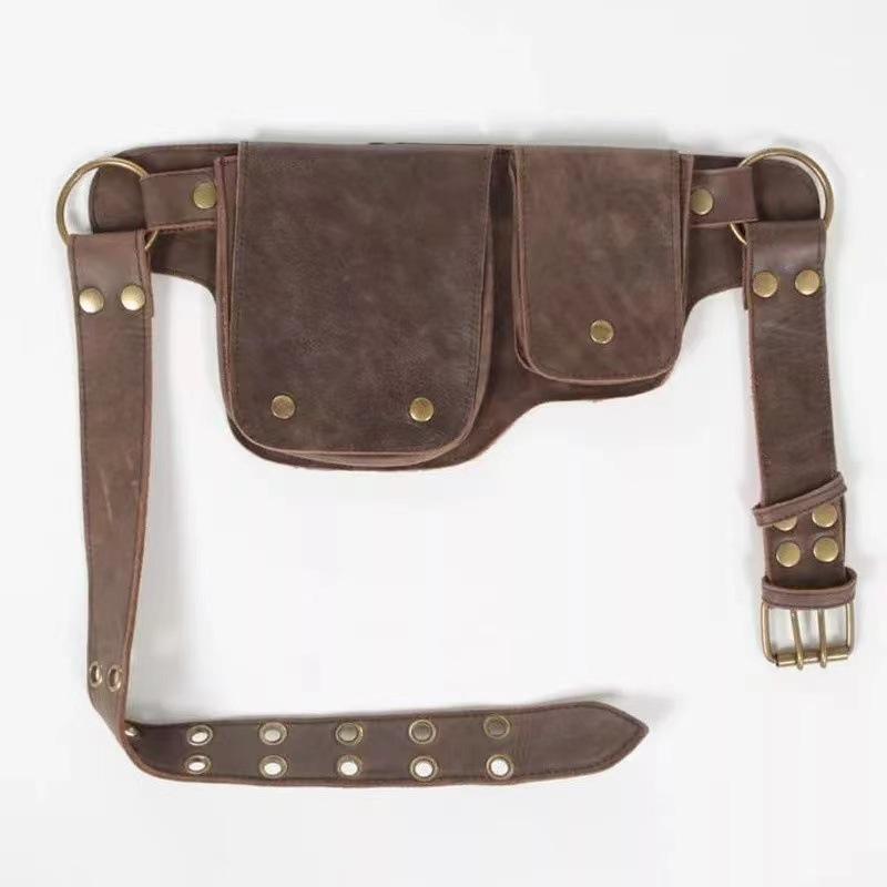 Klassische Vintage-Umhängetasche aus verstellbarem PU-Leder