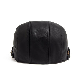 Men's Vintage Casual Leather Beret