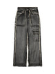High Street – Jeans mit verwaschenem und abgenutztem Schnitt und Raw Edge 