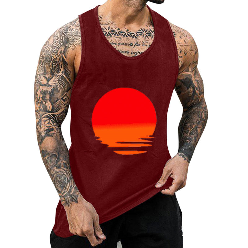 MEN'S HAWAIIAN VACATION CASUAL SPORTS MEN'S TANK TOP