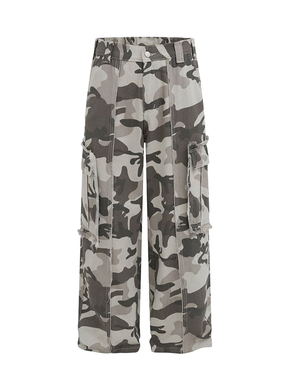 Camouflage Multi-pocket Camo Cargo Pants