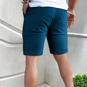 Men's Cotton Solid Casual Cargo Shorts