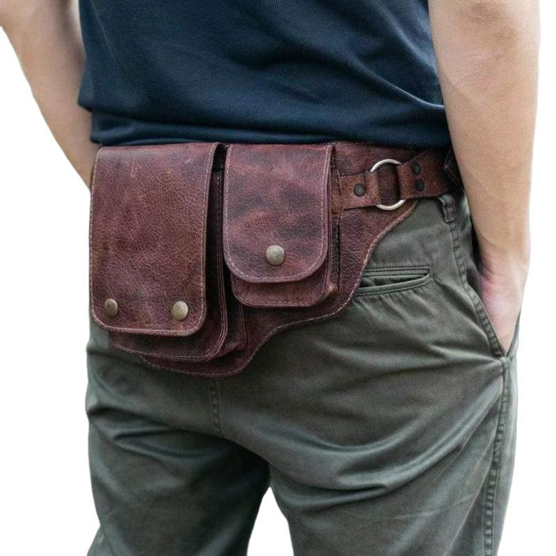 Klassische Vintage-Umhängetasche aus verstellbarem PU-Leder