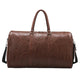 Men's Vintage Large Capacity Leather Sports Fitness Travel Bag
