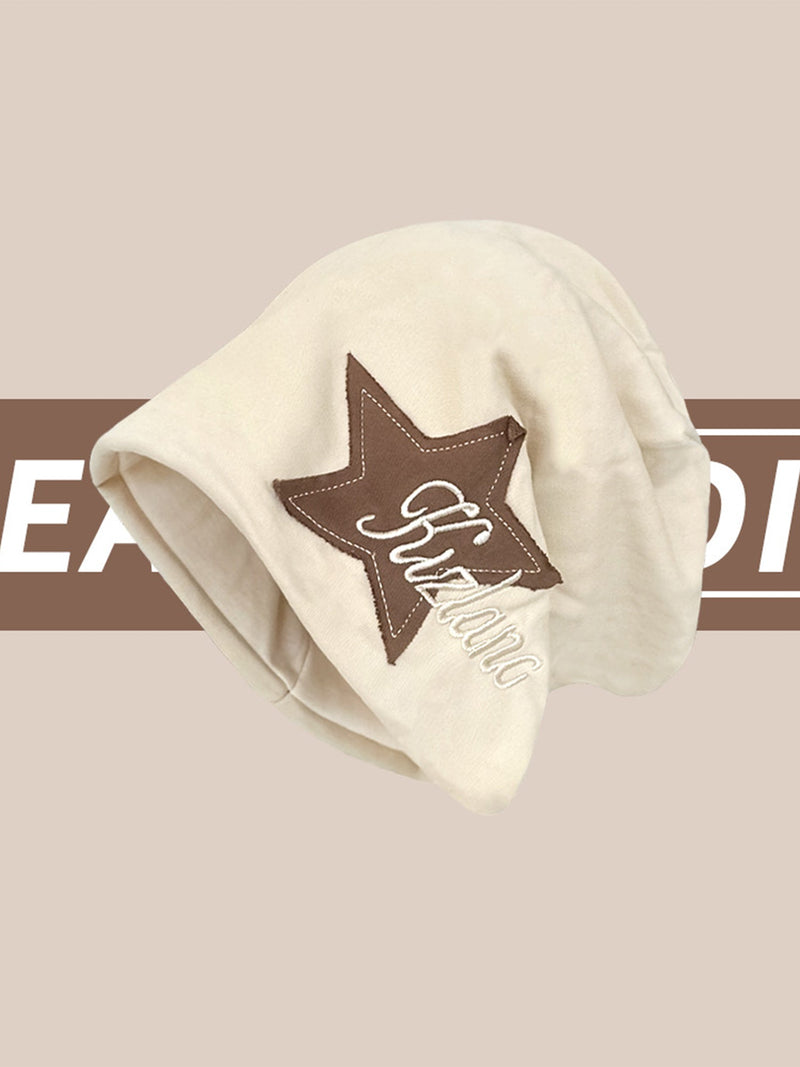 Star Embroidered Wrap Hat