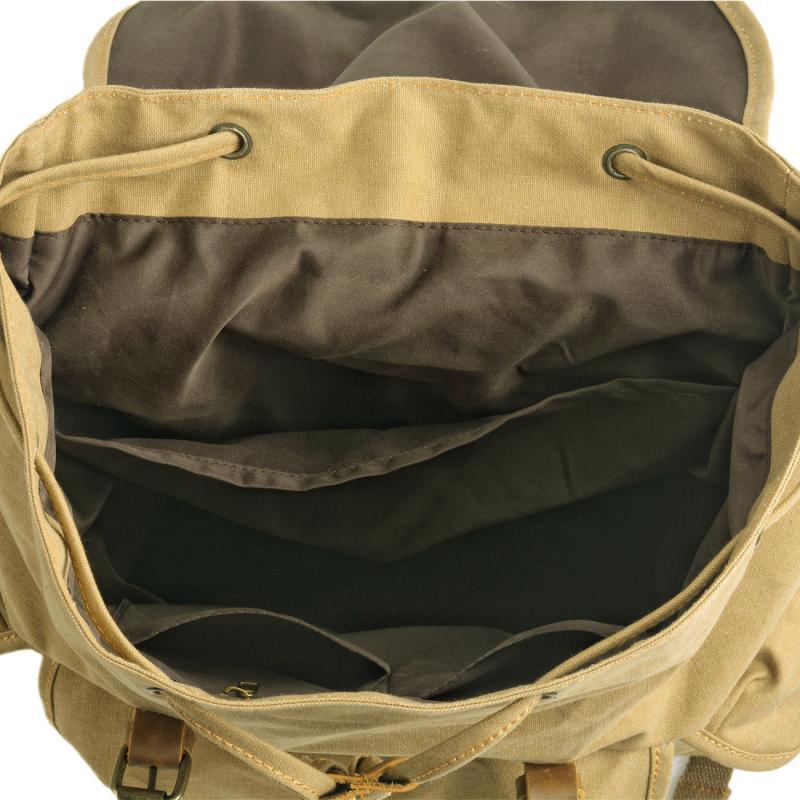 Men's Retro Outdoor Large Capacity Multi-Pocket Canvas Backpack