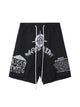 Retro Sports Drawstring Casual Shorts