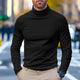 Men's 65% Cotton Mock Turtleneck Tee Top Long Sleeve Shirt Solid Color Turtleneck Formal Outdoor Long Sleeve High Neck Clothing Apparel Daily Casual Street Style