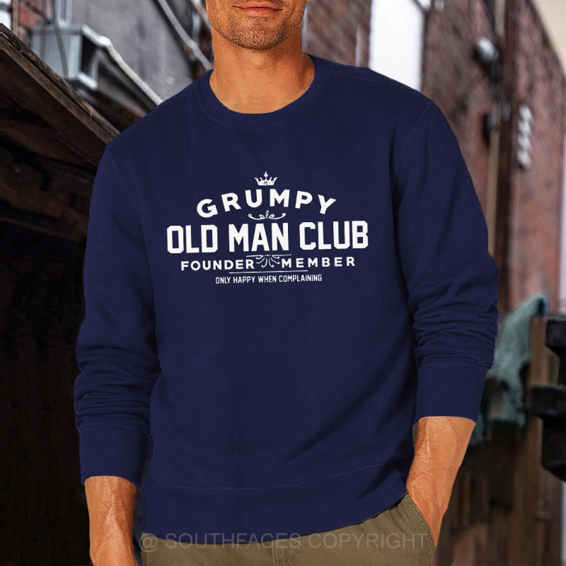 Grumpy Old Man Club COTTON Sweatshirt-Personalized