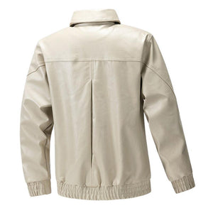 Men's Classic Casual Lapel Leather Jacket