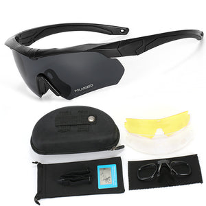TAKTISCHE BRILLE POLARISIERTE ANTI-UV-SCHIESSBRILLE