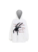 Spider Embroidered Patchwork Fleece Hoodie