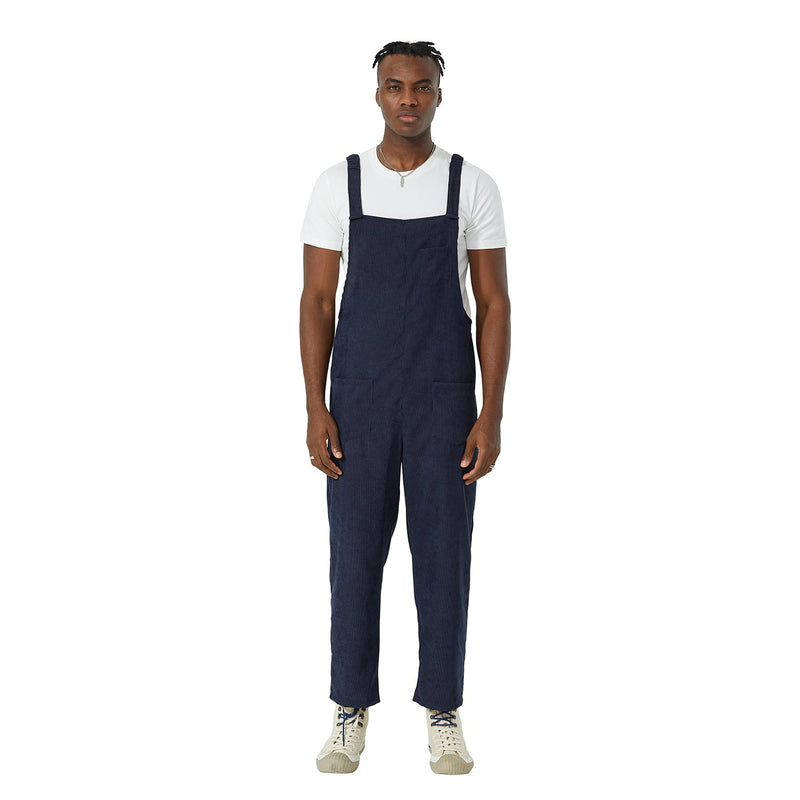 Corduroy Bib Cargo Overalls- Men's