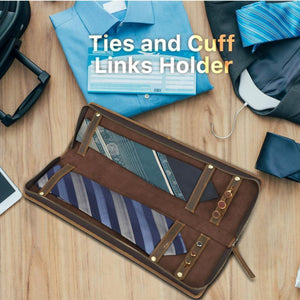 Men's Classic Vintage Portable Tie Storage Bag
