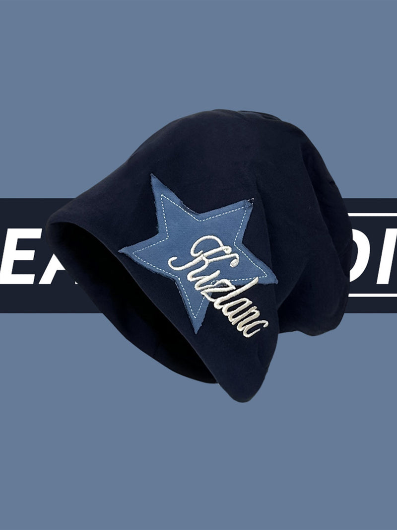 Star Embroidered Wrap Hat