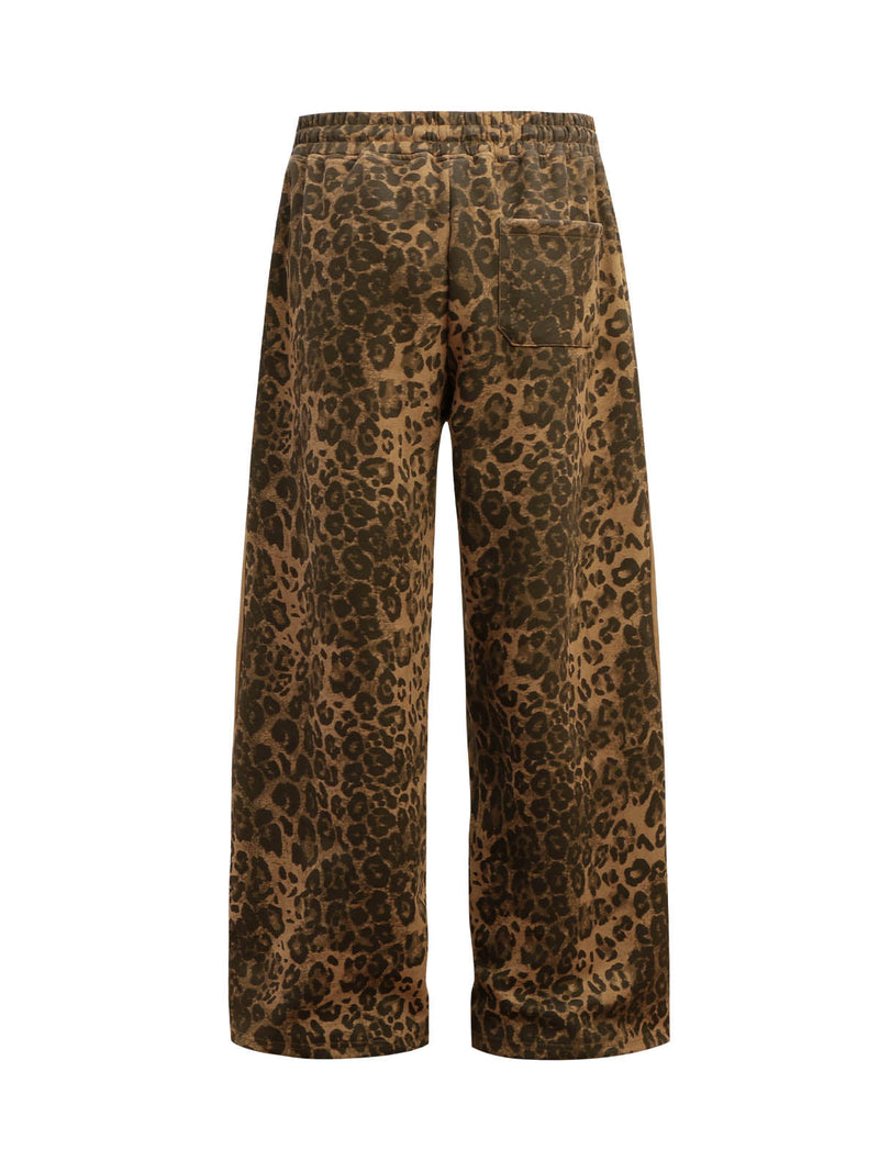 Cheetah Print Suede Tracksuit