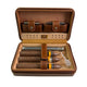 Men's Portable Cigar Humidor Leather Set Storage Bag