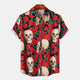 MEN'S CASUAL PRINTED SHORT SLEEVED SHIRT BEACH SHIRT