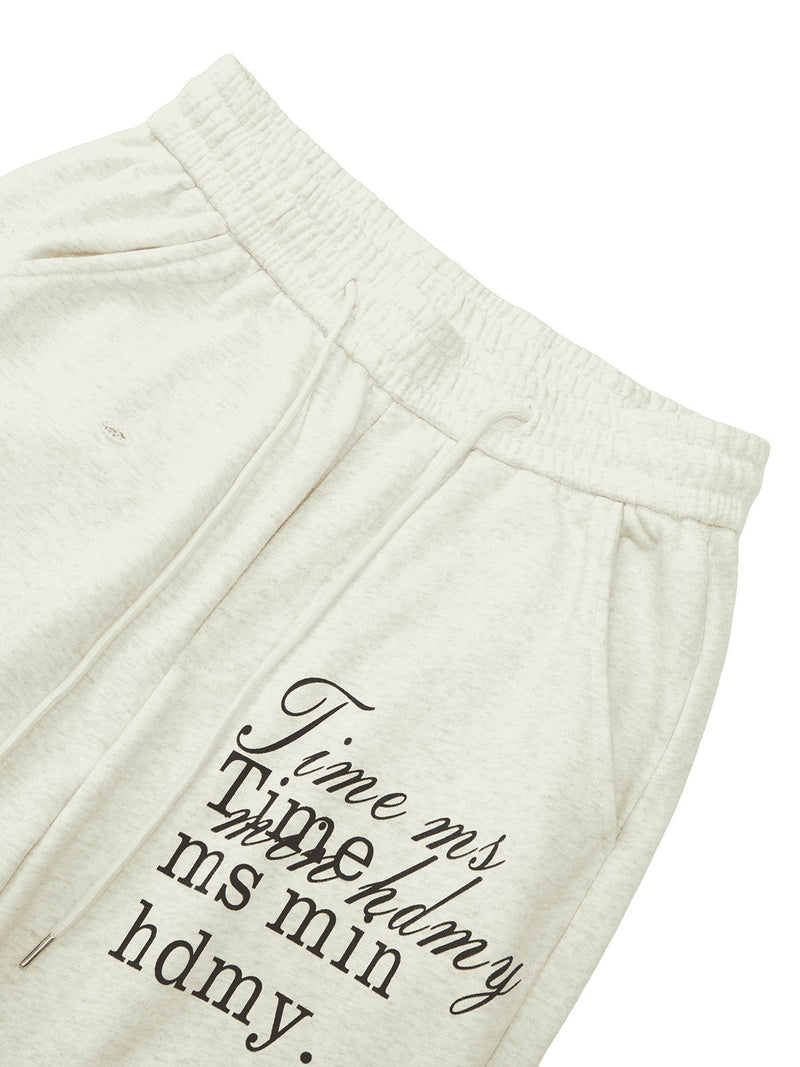 Cut Hole Angel Drawing Letter Pants