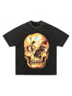 Retro Washed Dark Gold Skull T-shirt