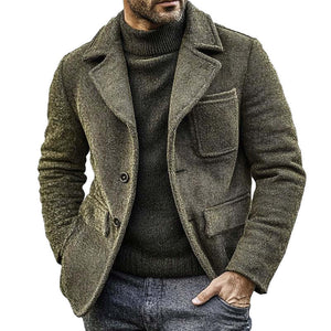 Men's Vintage Canvas Single Breasted Jacket