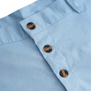 Lässige, einfarbige Baumwollhose für Herren