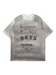 American Retro Letter Print T-shirt