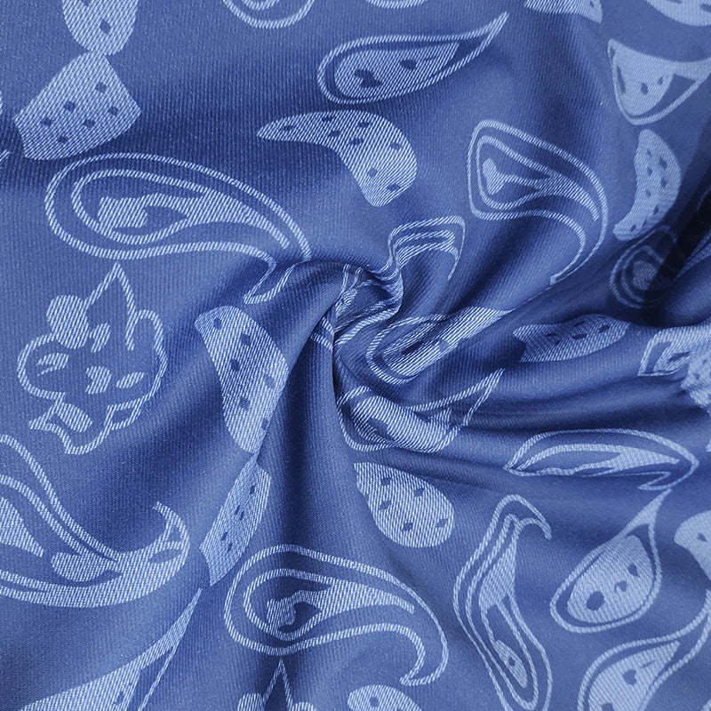 Men's Paisley Print Elastic Shorts