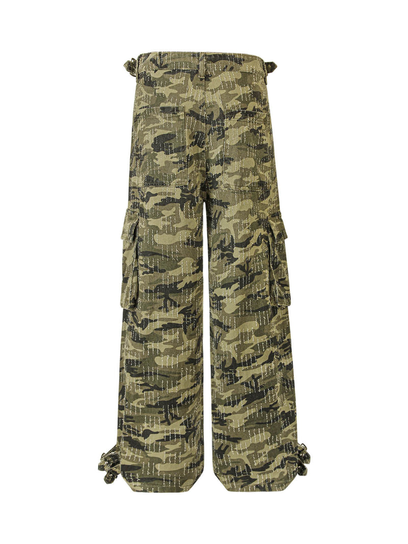 Camouflage Multi-Pocket Cargo Pants