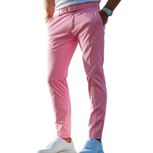 Klassische Golf-Anzughose aus Twill für Herren im Frühling und Sommer (ohne Gürtel)