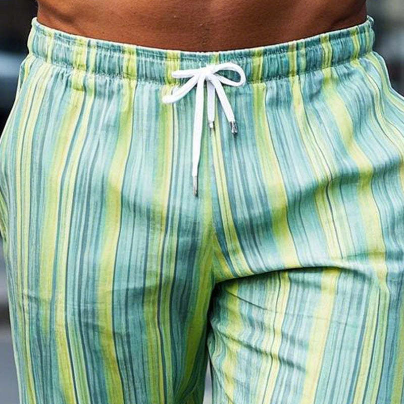 Freizeitshorts mit Streifenmuster für Herren