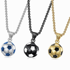 Men's Retro Casual Football Necklace