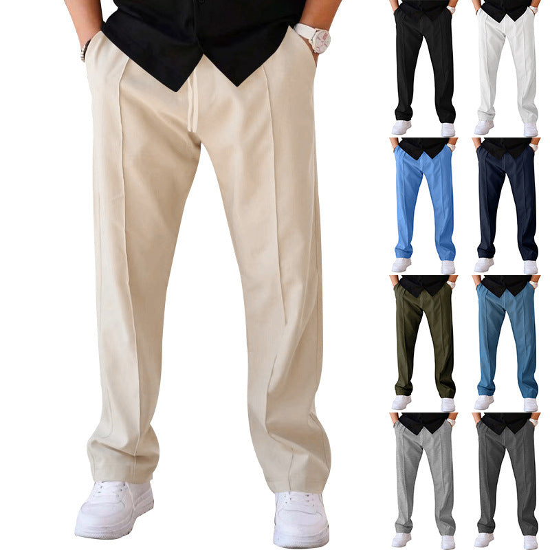 LOOSE STRAIGHT LEG SPORTS CASUAL PANTS