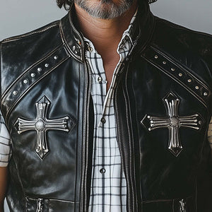 Men's Western Vintage Leather Fashion Vest