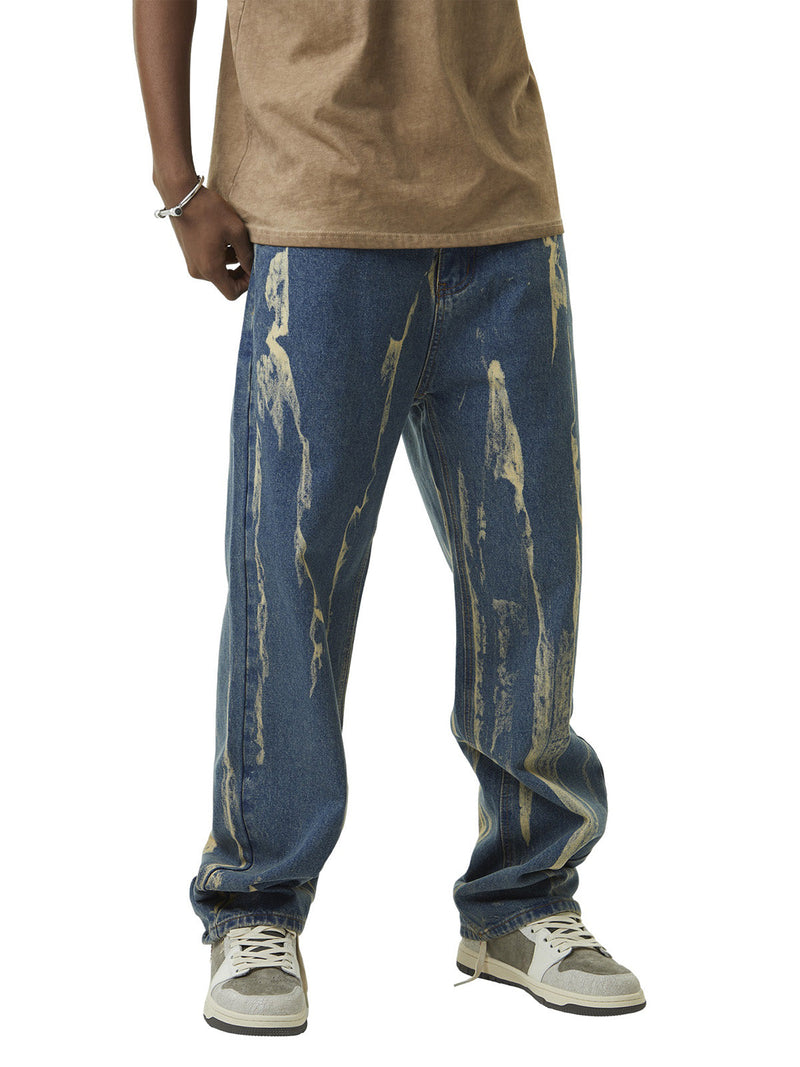 Lightning Flying Tie-Dye Hip-Hop Jeans