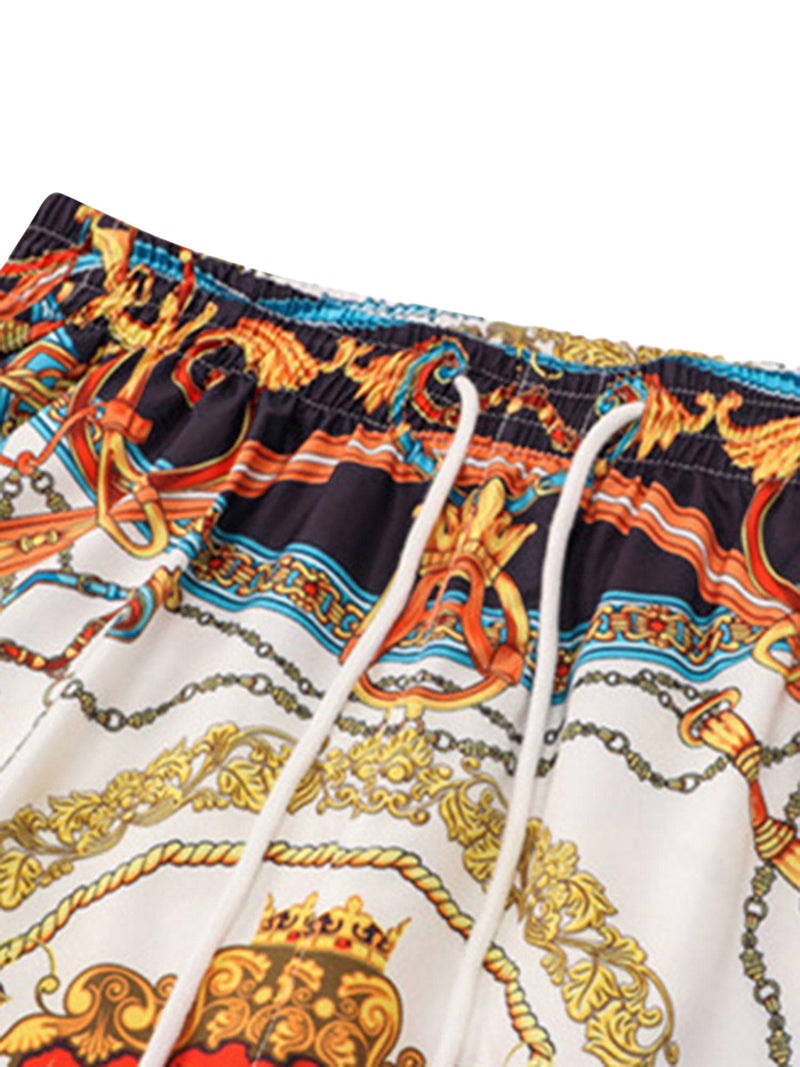 High Street Palace Style Printed Short Sets