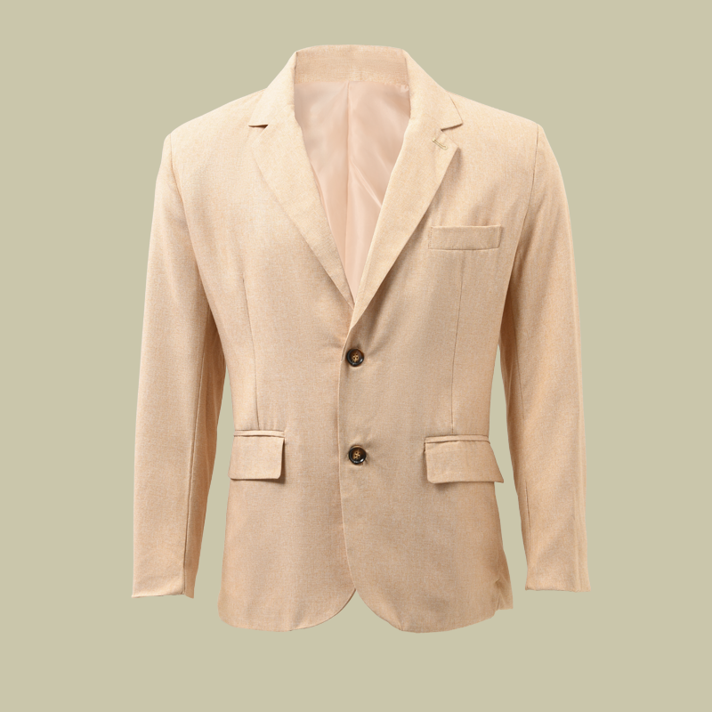 Modischer Herrenblazer mit Revers und zwei Knöpfen