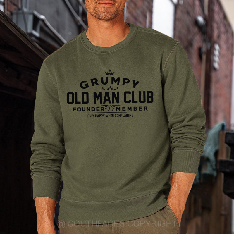 Grumpy Old Man Club COTTON Sweatshirt-Personalized